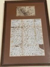1849 California Gold Rush Letter St Louis Forty-Niner Overland St Joseph Framed picture