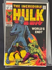HULK 117 9.2 9.4 1969 leader nm- near mint &.2 9.4 high grade white  picture
