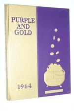 1964 Waite High School Yearbook Annual Toledo Ohio OH - Purple & Gold Indians 64 picture