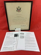 Original WW2 US D-Day KIA Presidential Citation & Research picture