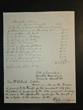 1861 Gov Wm A Buckingham Signed CT Document School for Imbeciles picture