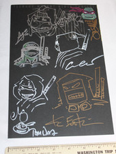 7x SIGNED SKETCH Last Ronin 3 2022 Eastman Black Sketch Variant Cover TMNT RARE picture