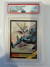 1987 Marvel Universe Comic Images Black Panther Avengers #87 PSA 9 picture