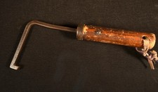 ANTIQUE JAPANESE CUSTOM MADE HAND FORGED MERCHANT STOREHOUSE HOOK DOOR KEY picture