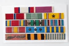 WWII Korean War Ribbon Bar General Colonel Original Soviet Order of Glory Rare picture