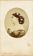 CDV Circa 1870 Portrait of the Dancer Actress Céline MONTALAND by DISDERI picture