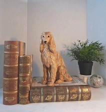 VTG '70's MCM Ceramic Afghan Hound/Dog Sitting Figure; Statue 10.5”H; Pristine picture
