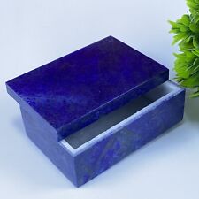 Lapis Lazuli Stone Jewellery Box Natural Lapis Lazuli Crystal Hand Carved (M) picture
