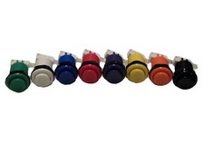 NEW HAPP ARCADE BUTTONS ANY COLOR OR PLR MAME MULTICADE picture