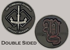 2nd Commando Regiment Without Warning Challenge Coin  J#37 picture