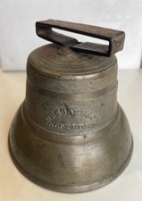 Antique Swiss Bronze Bell Bernegger & Co Solothurn 8