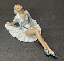 Vtg 1930s Schaubach Kunst Germany Porcelain Glamour Girl 8½