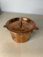 Vintage French Copper Sugar Pot CVD Villedieu 14cm 5.7