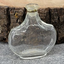 VTG Nina Ricci L'Air du Temps Lalique Glass Perfume Bottle Empty Gold Lettering picture