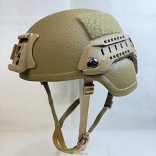 Large Coyote Brown ACH Ballistic Military Advanced Combat Helmet MICH USMC Army picture