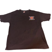 Vintage Excellent Y2K Harley Davidson Jamaica T(XL)Black BRIGHT Sunset Graphics picture