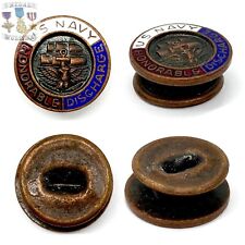 WWII US NAVY HONORABLE DISCHARGE LAPEL BUTTON PIN NAVY WW2 picture