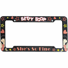 Betty Boop She's So Fine License Plate Frame Multi-Color picture