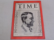 Time Magazine Vintage Former Library Issue July 10 1928 Melvin Alvah Taylor Bank picture