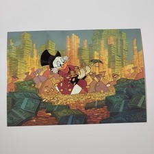 Vtg Uncirculated Walt Disney Studios Animation Scrooge McDuck Money Postcard PA picture