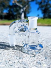 Turbine Perc 14mm 90° Premium Dry Ash Catcher Tobacco Water Pipe Bong Bubbler picture