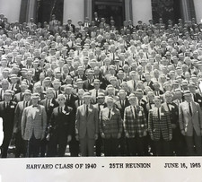 1965 Photo Harvard University Class 1940 25th Year Reunion Famous Alumni 10