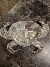 Mariposa Mexico Silver Aluminum Crab Dish Dip Bowl Trinket picture