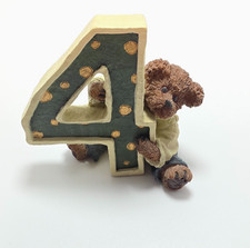 Boyds Bear Number 4 Birthday Figurine picture