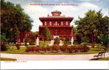 Esplande Ave Home Residence  New Orleans Louisiana c1908 Postcard DB Antique picture
