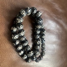 Antique Zen trade beads, Venetian, ~9-12mm, 43beads, 23 inch Length strand picture