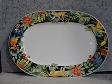 VILLEROY & BOCH SERENGETI GALLO PLATTER PLATE SAFARI JUNGLE ANIMALS CHINA DISH picture