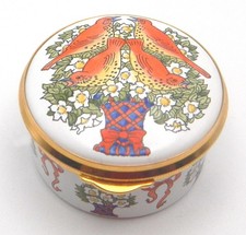 Vintage Staffordshire Enamels Trinket Box 