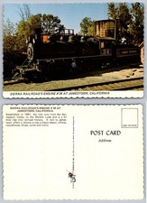 Continental Sierra Railroad Engine 34 Jamestown Postcard picture
