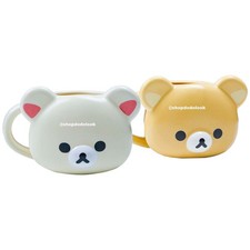 Rilakkuma Korilakkuma Ceramic Mug San-X Face Shape Bear Coffee Cup Kawaii Gifts picture