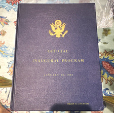 1961 JFK Official Inaugural Program Jan 20 Signed Limited Deluxe Edition picture