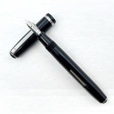 VTG Esterbrook J Fountain Pen Black Celluloid 9668 Steel Nib SOLD AS IS picture