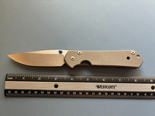 Kanedeiia green thorn sebe nza repro knife, m390 steel, titanium handle - O53 picture