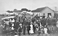 Fair Midway Crowd Berlin Connecticut CT - 11x17 Reprint picture