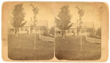 VERMONT STEREOVIEW - Plainfield Home - CO Goodrich 1870s picture