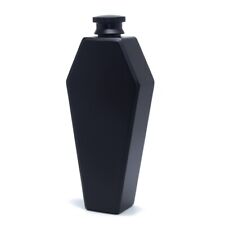 BLACK Mini Coffin Shape Hip Flask 100ml 3.5oz Steel Portable goth vampire emo picture