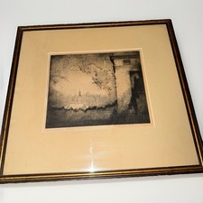 Vintage James Blanding Sloan Signed Etching 1893 Chicago World Fair German Bldg picture