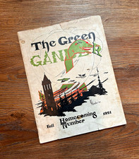 Vintage, The Green Gander 1921 Fall Homecoming College Program Booklet picture