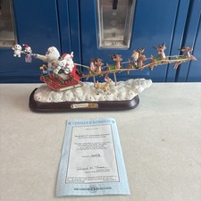 Vintage Bradford Exchange Rudolph's Christmas Journey Tested And working w/COA picture