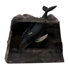 Dakin Wyland Acrylic Whale & Baby Whale Sculpture Whale Sounding #3001 Vtg 2000 picture