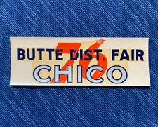 VTG 1939-40 Union 76 Oil Chico Butte District Fair California Decal Gas Station picture