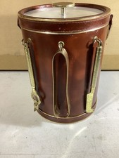 Preferred Stock Barware MCM Ice Wine Bucket Brown/Gold, With Utensils Worn picture