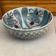 Vintage Mid-Century 1958 Royal Copenhagen Alumina Marianne Johnson Faience Bowl picture