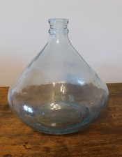 Vintage CRISA Light Blue Glass Water Wine Bottle Carboy  Mexico picture