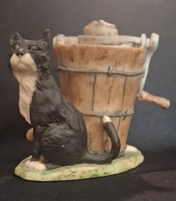 Vintage 1979 Lowell Davis Sunday Afternoon Cat Figurine Schmid Border Fine Arts picture
