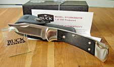 DECEMBER 2018 BUCK KNIFE 112 BKSBOTM RANGER BOS S30V BLADE AFRICAN EBONY HANDLE picture